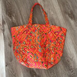 Orange tote very lightweight